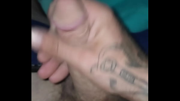 Dick play while laying down 