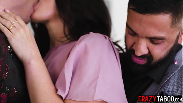 Sexy big booty teen swallowed big cock and shared with gay friend so bisexual couple fucked big ass teen 