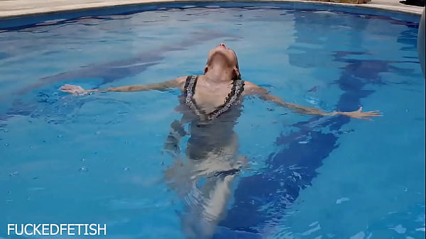 Ashlee rose romantic underwater silver dress slim blonde 