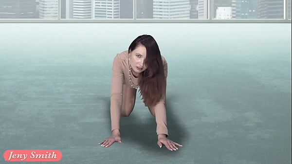 Play MP4 - Downblouse at work &mdash; Boss flashing her tits and pussy