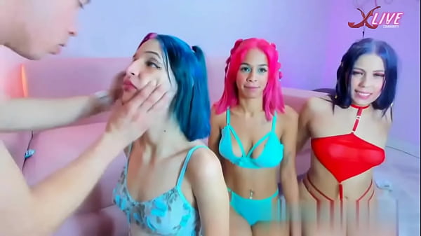 These bitches are so hungry that they eat a whole cock 