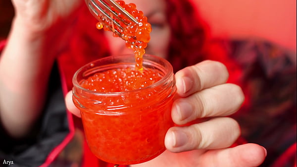 ASMR mukbang redcaviar