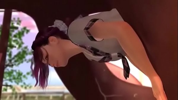 3d teen with big tits gets stucked