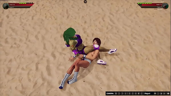 Jennifer Walters VS_Hanit Naked Fighter 3D