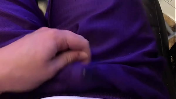 Male jerks off and creams through his shorts 