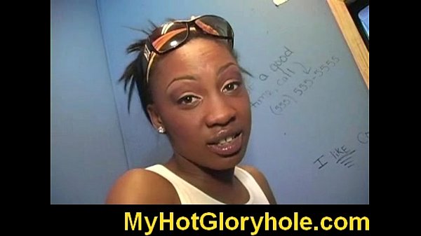 Black chick learn_gloryhole blowjob 17