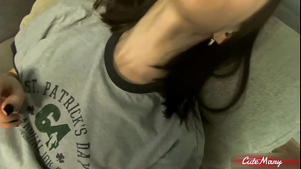 18 year old girl teases my cock and gets she deserves by getting cum 