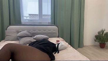 Oh yes, I love wearing tights and caressing myself. 