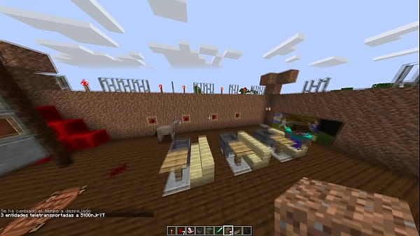 El profesor y su ense&ntilde;ansa sobre la redstone