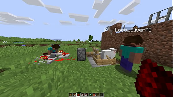 El profesor y su ense&ntilde;ansa sobre la redstone