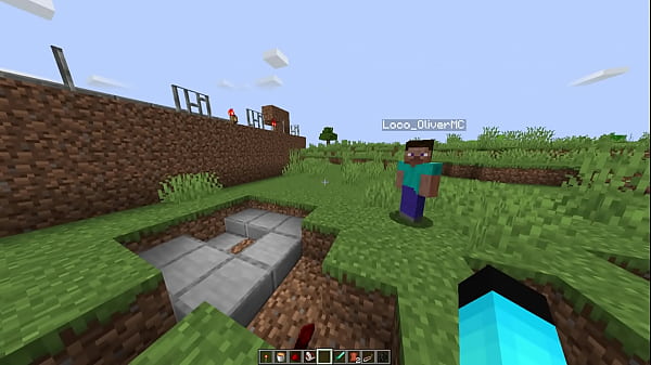 El profesor y su ense&ntilde;ansa sobre la redstone