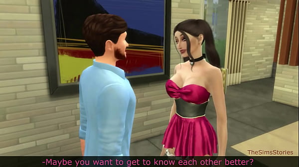 Play MP4 - Sims 4 sexy busty bar girl caught theft&comma; fucked for punishment