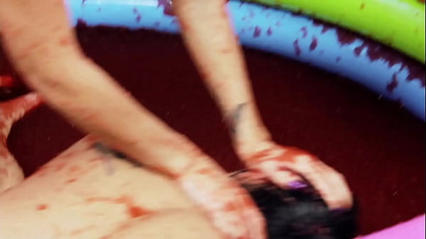 Romana Ryder and Tammie Lee have a lesbian jelly fight 