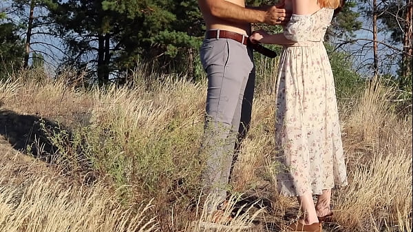 Love outdoor sex! Hot summer day and redhead babe fucked on public_(Short version) - Ruda_Cat