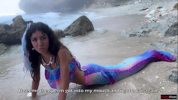 Met a real Mermaid on an_island and gave_her legs_to fuck