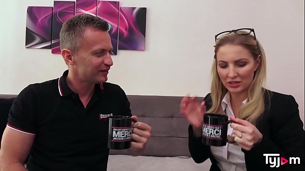 Hot blonde Georgie Lyall drinks some whiskey and get fucked_hard