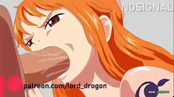 Nami has her mouth filled