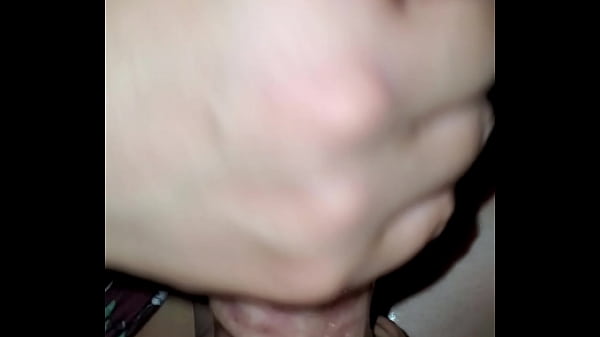 She loves jerking off tip of my cock 