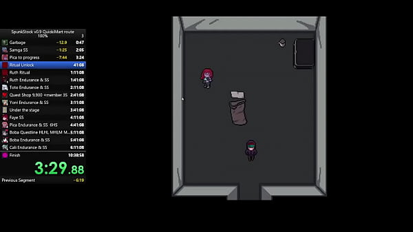 1h18m32 47s spunkstock speedrun v0 9 100% with commentary from sufficiently better runners feat bob bob 