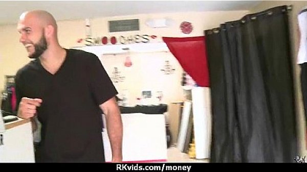 Stunning euro teen gets talked in to giving a blowjob for cash 6 