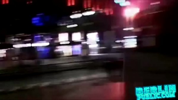 Blonde Germanslut blowing inpublic