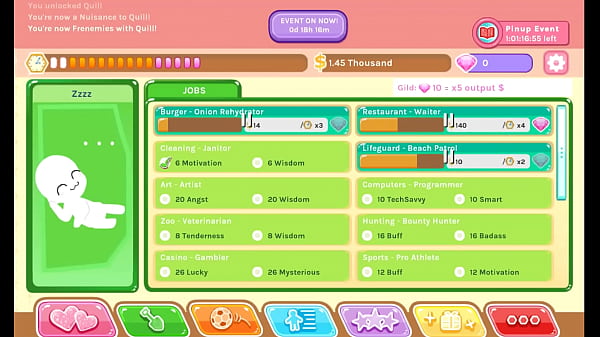 Let's play crush crush mois and uncensored this game is about dating girls using all the gifts and social skills you have and also fuck them