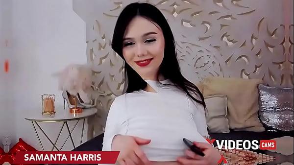 XVideosCams - Samanta Harris - Lovely Cutie Rubs And Fingers Her Pussy Until She Squirts 