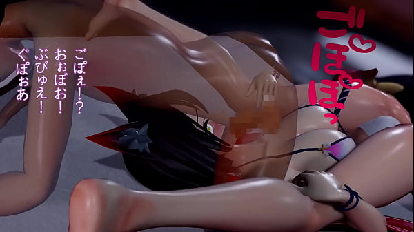 Wakamo takes all the ejaculation with a piledriver