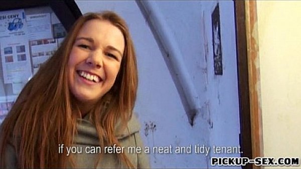 European slut Dominika flashes tits and pounded for money 