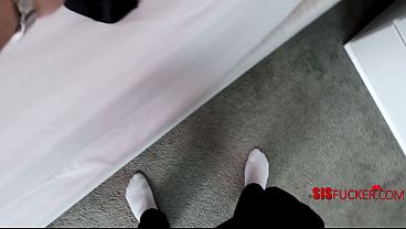 Stepsis catches step bro with stepmom panties leads to threesome