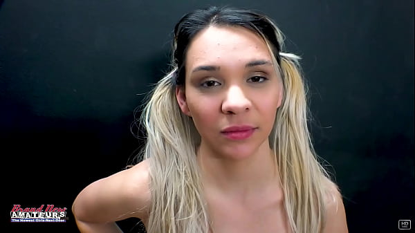 Skinny Brunette Sabrina Rubs Her Tits While Sucking A Hard Cock! thumbnail