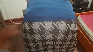 Slutty stepmother at Home Office hottest video