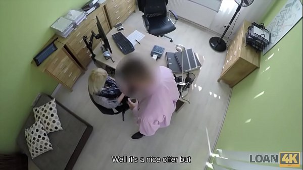 LOAN4K. Nice young lady gives a head and spreads legs_in loan office