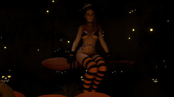 Nonton Sexy Witch Fucks The Pumpkin King On Halloween thumbnail