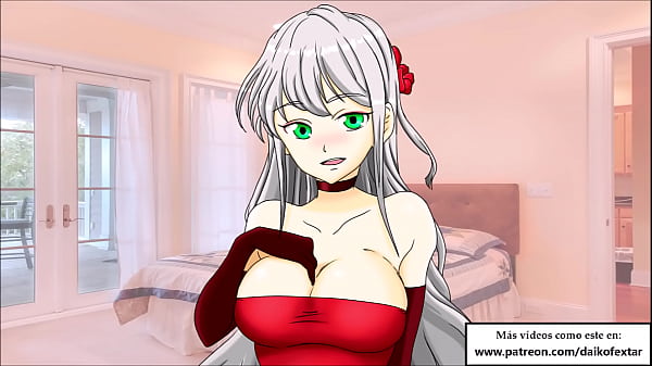 SUPER CEI HENTAI en español. Limpiando el semen de_sus pechos.