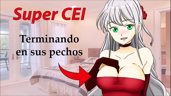 SUPER CEI HENTAI en_españolLimpiando el semen de sus pechos