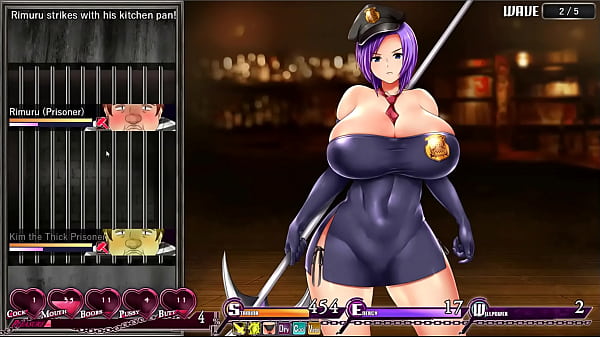 Karryn's Prison [RPG Hentai game] Ep.4 Warden first handjob after being_strip off byprisoners