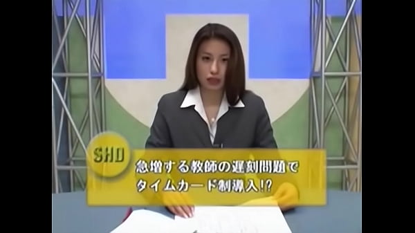 Play MP4 - Japanese newsreader bukkake