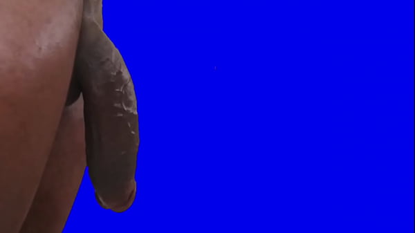 Play MP4 - Huge black cock green&sol;blue screen