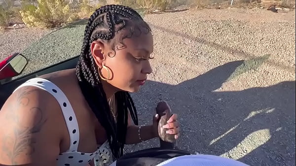 Public blowjob by sexy Porsha Carrera 