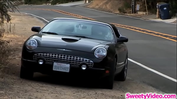 A lesbian milf takes a teen hitchhiker to her joins her in the shower kisses then licks her shaved wet they do tribbing to orgasm