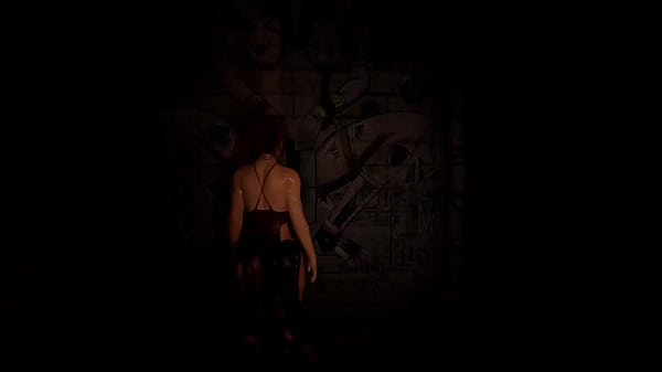 Lara solves the mystery of an ancient statue with a huge penis with her ass 3d hentai game anime 