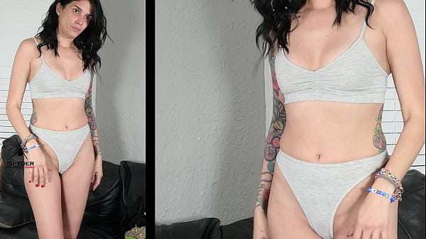 Jazmin models two outfits a lingerie set and a swim️ set