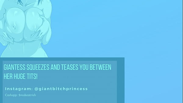 Audio only tiny little man named keith gets squished between a giantess's huge tits 