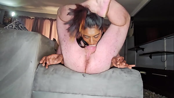 Gagging on cock as i get throated with foot locking in 69 position jerking cock close up sloppy interracial deepthroat