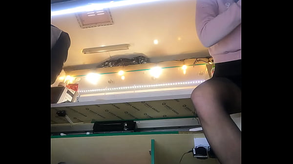 Play MP4 - It was cold and I was working in a winter hat but told my sexy hostess to wear miniskirt - pov upskirt