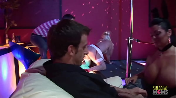 Christmas is the time for giving and the strip club is no exception the beautiful milfs strip down in front of their customers and spread their cheeks to reward them with hardcore anal group sex