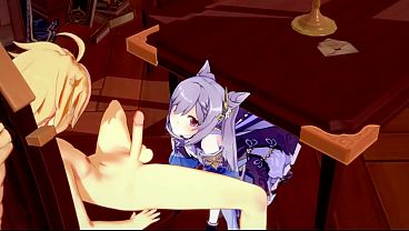 Genshin Impact Hentai - Aether & Ganyu Jerking Off & Penetrarion thumbnail