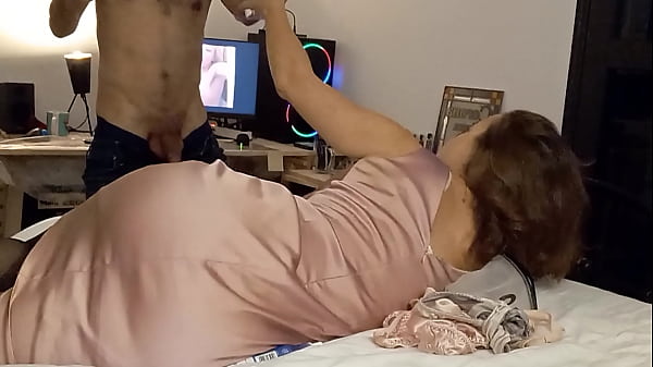 White amateur homemade couple satin lingerie panties clothed sex heels & stockings blowjob rimjob sucking dick licking cock