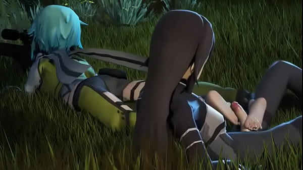 Kirito cum on feet 